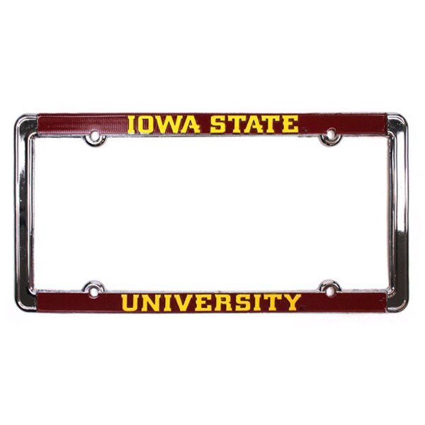 Iowa State University Cardinal and Gold License Plate Frame